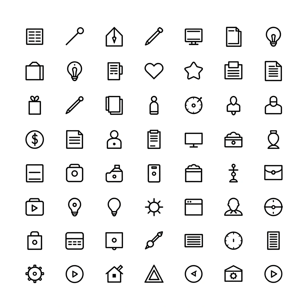 Icon Pack Creative Set