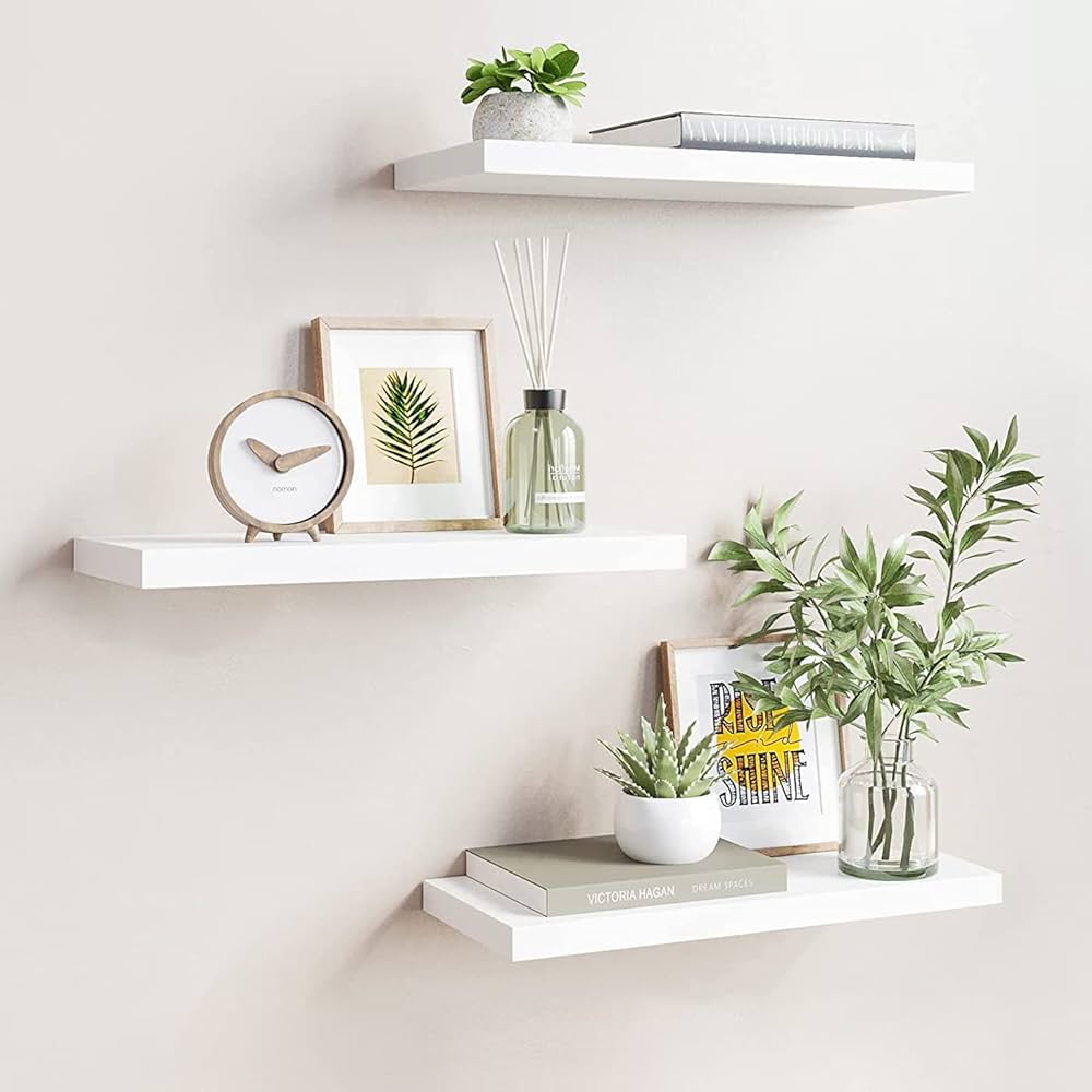 Wall-Mounted Decorative Shelf – Floating Storage Display Rack