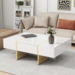 Rectangular Coffee Table – Sleek & Functional Living Room Centerpiece 0