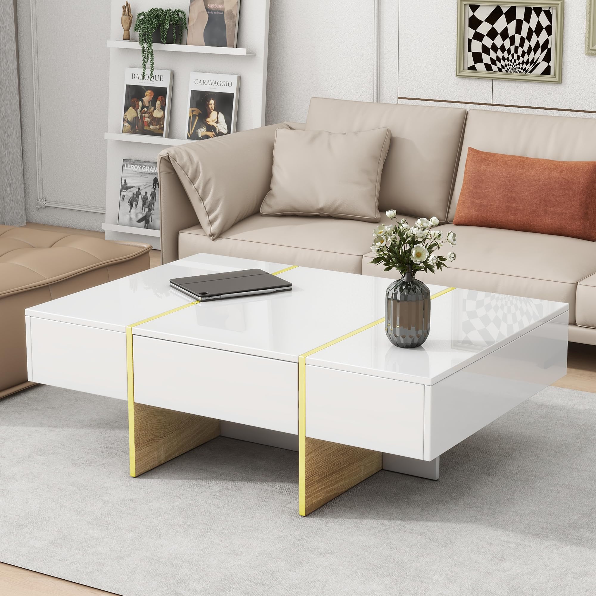 Rectangular Coffee Table – Sleek & Functional Living Room Centerpiece