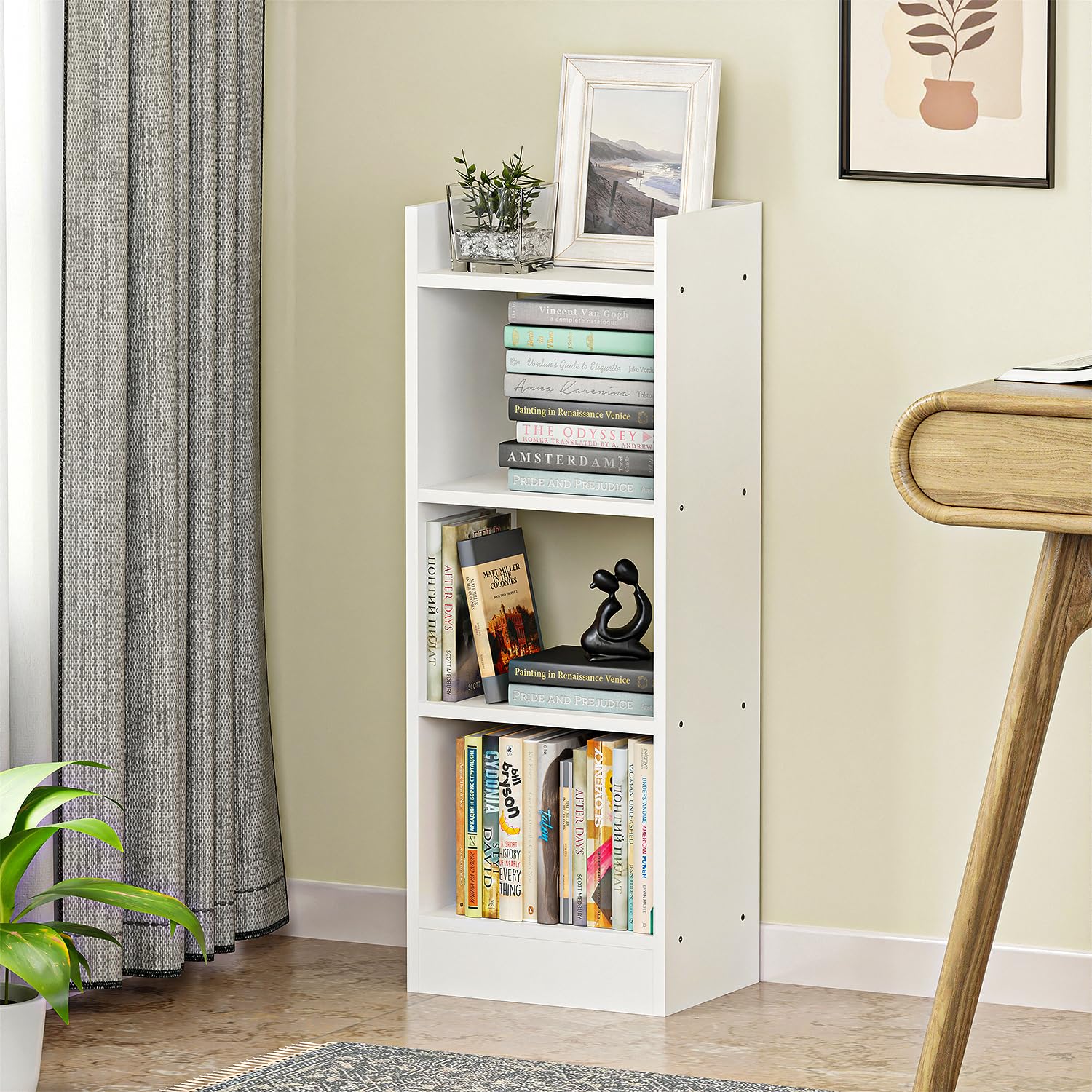 Engineered Wood Shelf – Minimalist Multi-Tier Storage Rack