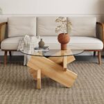 Glass Coffee Table – Sleek Tempered Glass Center Table 0