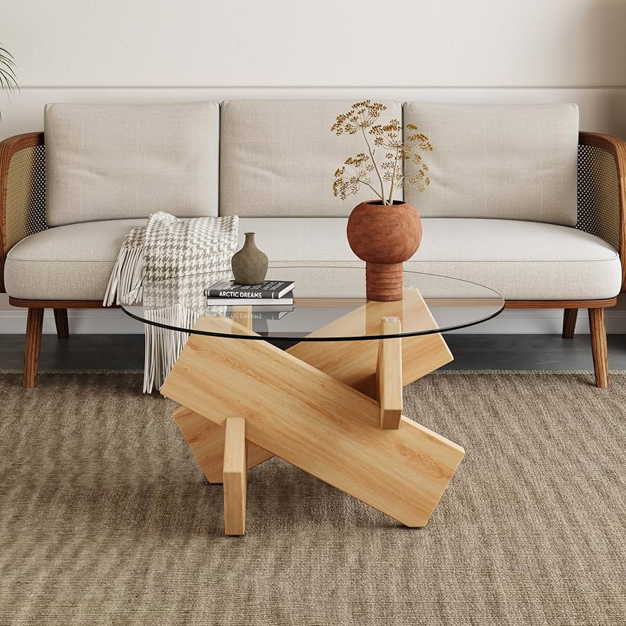 Glass Coffee Table – Sleek Tempered Glass Center Table