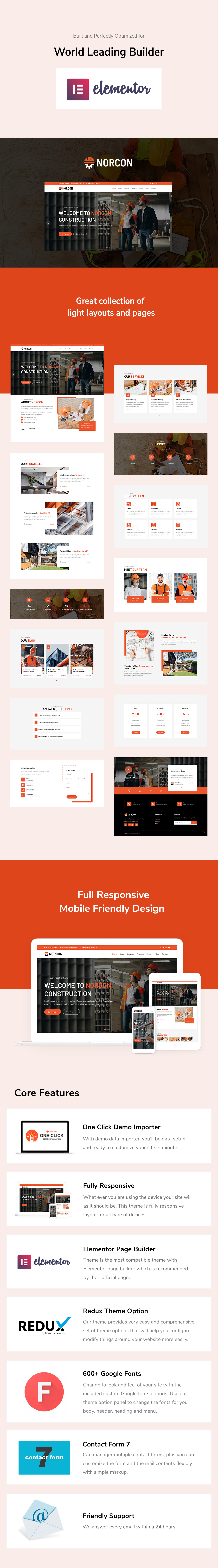 Norcon - Construction Renovation WordPress Theme